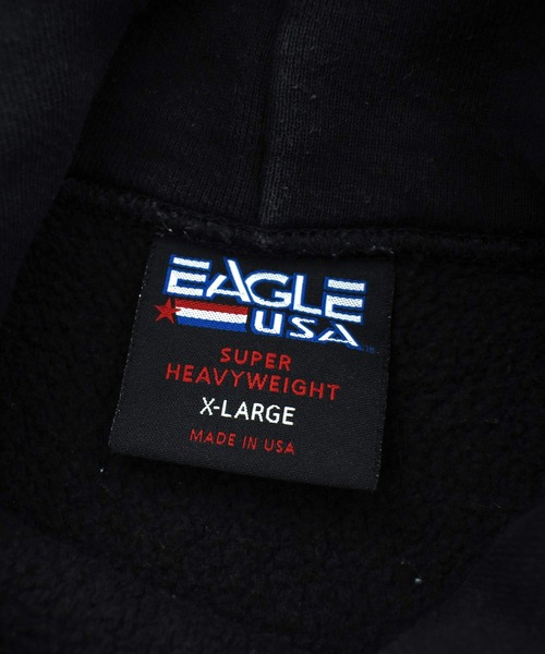 LABORATORY R(ラボラトリーアール)の「【USED】90’s EAGLE USA “UWSP SWIMMIG & DIVING” リバースタイプ フーディ USA製(パーカー・メンズ・ブラック・X-LARGE)」の3枚目の写真