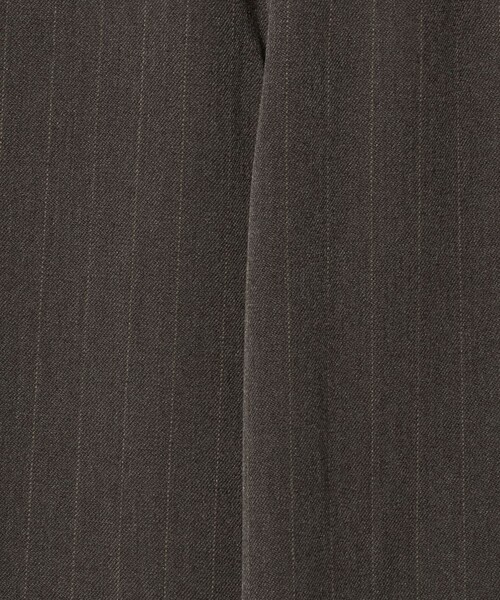 A DAY IN THE LIFE UNITED ARROWS（アデイインザライフユナイテッドアローズ）の「裏起毛 ストライプ タックワイドパンツ ‐ウォッシャブル‐＜A DAY IN THE LIFE＞（スラックス・レディース・グレー系/オフホワイト/ダークブラウン・M/S）」の10枚目の写真