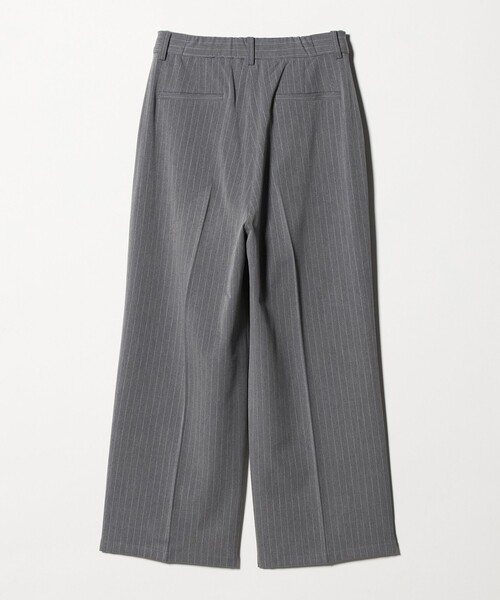 A DAY IN THE LIFE UNITED ARROWS（アデイインザライフユナイテッドアローズ）の「裏起毛 ストライプ タックワイドパンツ ‐ウォッシャブル‐＜A DAY IN THE LIFE＞（スラックス・レディース・グレー系/オフホワイト/ダークブラウン・M/S）」の15枚目の写真