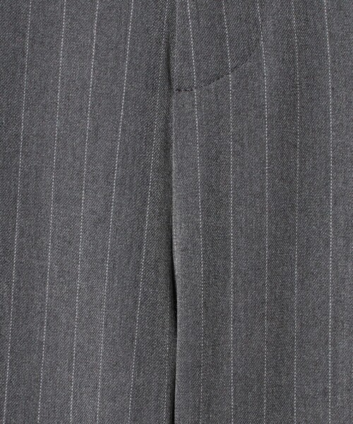 A DAY IN THE LIFE UNITED ARROWS（アデイインザライフユナイテッドアローズ）の「裏起毛 ストライプ タックワイドパンツ ‐ウォッシャブル‐＜A DAY IN THE LIFE＞（スラックス・レディース・グレー系/オフホワイト/ダークブラウン・M/S）」の18枚目の写真