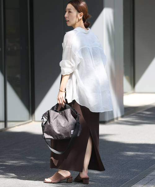 Drifter（ドリフター）の「《WEB限定追加2》【Drifter/ドリフター】CARRY ALL BAG レオパード（ショルダーバッグ・レディース・ブラック系その他/ホワイト×ホワイト・FREE）」の5枚目の写真