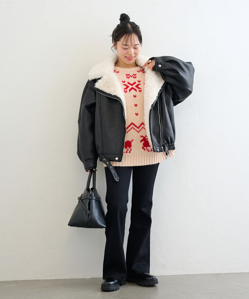 ジャケット・アウター FAKESHEARLING B3.5 RIDERS セール】FAKESHEARLING B3.5 RIDERS（ブルゾン）｜U by SPICK&SPAN