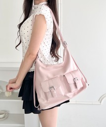 Loueme（ルエム）の「【7色展開】ダブルポケット3WAYショルダーバッグ（ショルダーバッグ）」