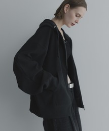 remer（リメール）の「ハイゲージプリーツジップパーカー / high gauge pleats zip hoodie（パーカー）」