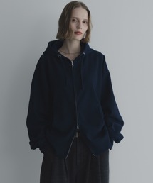 remer（リメール）の「ハイゲージプリーツジップパーカー / high gauge pleats zip hoodie（パーカー）」
