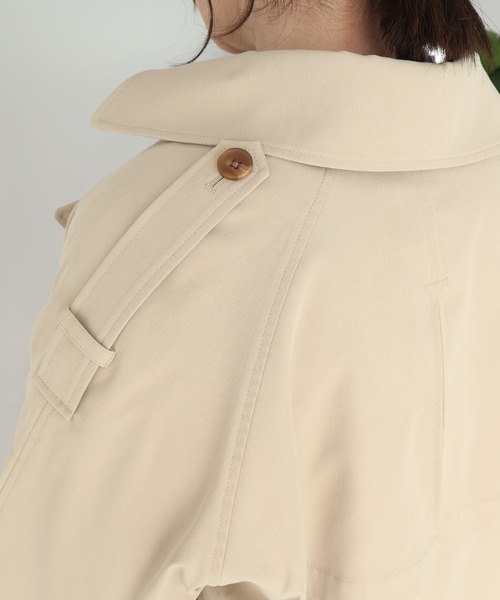 AMERICAN HOLIC（アメリカンホリック）の「ショートトレンチコート（トレンチコート・レディース・ライトカーキ/ベージュ・L/M）」の14枚目の写真