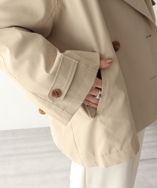 AMERICAN HOLIC（アメリカンホリック）の「ショートトレンチコート（トレンチコート・レディース・ライトカーキ/ベージュ・L/M）」の15枚目の写真