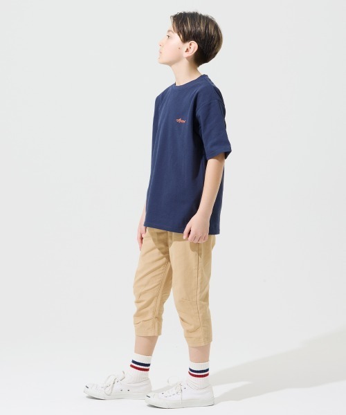 KRIFF MAYER Kid's Collection(クリフメイヤーキッズコレクション)の「【接触冷感】涼タッチシャリT(サメ)(Tシャツ/カットソー・キッズ・オレンジ/イエロー/ネイビー/サックスブルー・120/130/140/150/160/170)」の19枚目の写真