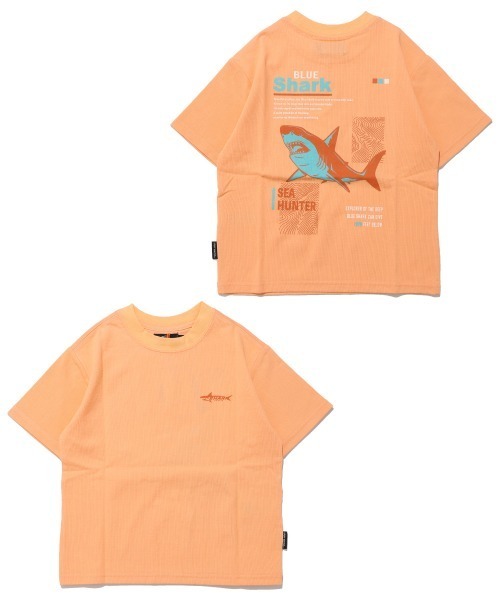 KRIFF MAYER Kid's Collection(クリフメイヤーキッズコレクション)の「【接触冷感】涼タッチシャリT(サメ)(Tシャツ/カットソー・キッズ・オレンジ/イエロー/ネイビー/サックスブルー・120/130/140/150/160/170)」の9枚目の写真