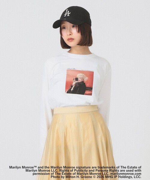 Ray BEAMS（レイビームス）の「【別注】GOOD ROCK SPEED / Marilyn Monroe ロングスリーブ Tシャツ（Tシャツ/カットソー・レディース・ホワイト系その他2/ホワイト・ONE SIZE）」の2枚目の写真