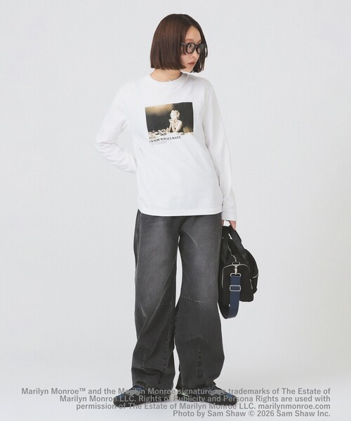 Ray BEAMS（レイビームス）の「【別注】GOOD ROCK SPEED / Marilyn Monroe ロングスリーブ Tシャツ（Tシャツ/カットソー・レディース・ホワイト系その他2/ホワイト・ONE SIZE）」の10枚目の写真