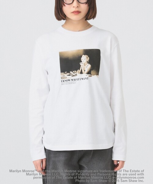 Ray BEAMS（レイビームス）の「【別注】GOOD ROCK SPEED / Marilyn Monroe ロングスリーブ Tシャツ（Tシャツ/カットソー・レディース・ホワイト系その他2/ホワイト・ONE SIZE）」の18枚目の写真