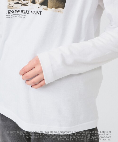Ray BEAMS（レイビームス）の「【別注】GOOD ROCK SPEED / Marilyn Monroe ロングスリーブ Tシャツ（Tシャツ/カットソー・レディース・ホワイト系その他2/ホワイト・ONE SIZE）」の21枚目の写真