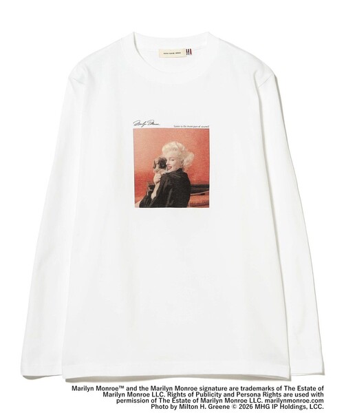 Ray BEAMS（レイビームス）の「【別注】GOOD ROCK SPEED / Marilyn Monroe ロングスリーブ Tシャツ（Tシャツ/カットソー・レディース・ホワイト系その他2/ホワイト・ONE SIZE）」の6枚目の写真