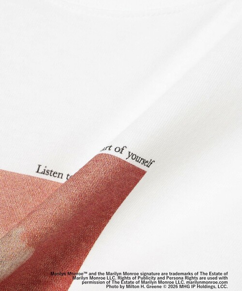 Ray BEAMS（レイビームス）の「【別注】GOOD ROCK SPEED / Marilyn Monroe ロングスリーブ Tシャツ（Tシャツ/カットソー・レディース・ホワイト系その他2/ホワイト・ONE SIZE）」の4枚目の写真