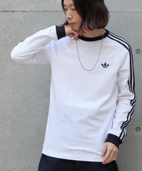 adidas/アディダス 3-STRIPES LONGSLEEVE トレフォイルロゴ ラグラン