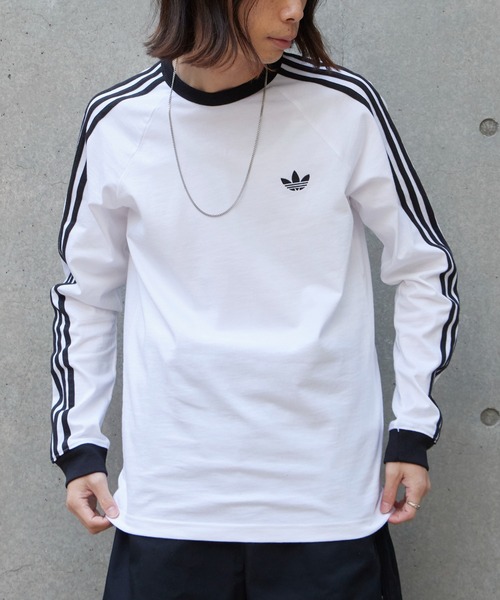 adidas/アディダス 3-STRIPES LONGSLEEVE トレフォイルロゴ ラグラン
