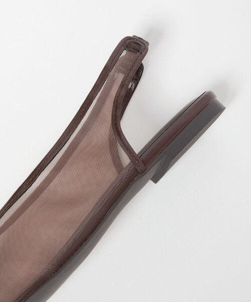 green label relaxing（グリーンレーベルリラクシング）の「ポインテッド チュール スリングバックシューズ / サンダル / パンプス（その他シューズ・レディース・ブラック/ダークブラウン/ブラウン・L/M/S）」の11枚目の写真