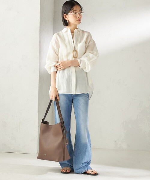 SHIPS（シップス）の「【WEB限定】George Cinq:BUCKET BAG（L）（ショルダーバッグ・レディース・ベージュ系/ブラック・ONE SIZE）」の17枚目の写真