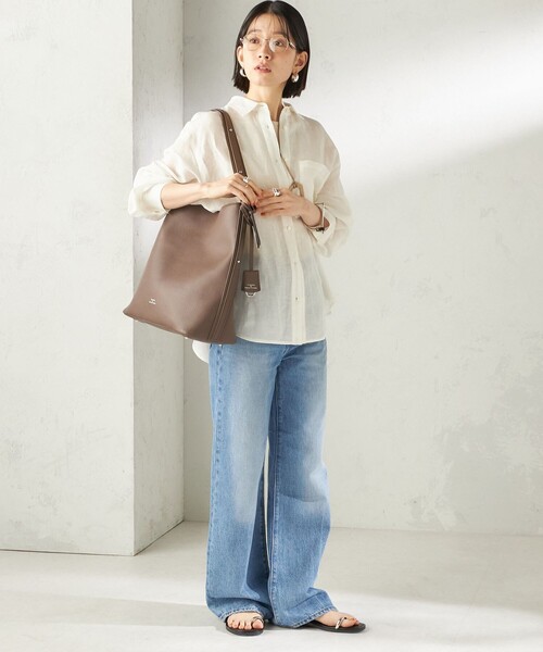 SHIPS（シップス）の「【WEB限定】George Cinq:BUCKET BAG（L）（ショルダーバッグ・レディース・ベージュ系/ブラック・ONE SIZE）」の18枚目の写真