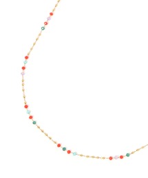 GLOBAL WORK | ステンレスカラーガラスネックレス/634182(ネックレス)