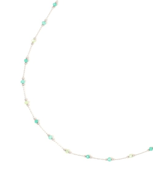 GLOBAL WORK（グローバルワーク）の「ステンレスカラーガラスネックレス/634182（ネックレス・レディース・イエロー/ブラック/オレンジ/ライトグリーン/グレー・FREE）」の4枚目の写真