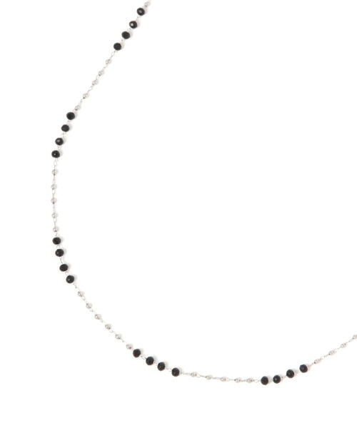 GLOBAL WORK（グローバルワーク）の「ステンレスカラーガラスネックレス/634182（ネックレス・レディース・イエロー/ブラック/オレンジ/ライトグリーン/グレー・FREE）」の2枚目の写真