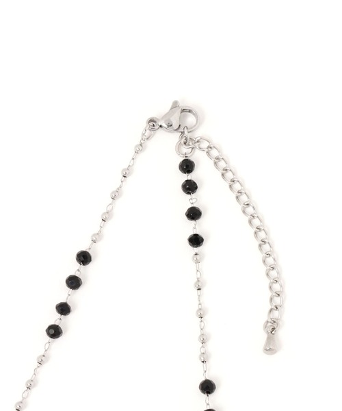 GLOBAL WORK（グローバルワーク）の「ステンレスカラーガラスネックレス/634182（ネックレス・レディース・イエロー/ブラック/オレンジ/ライトグリーン/グレー・FREE）」の7枚目の写真