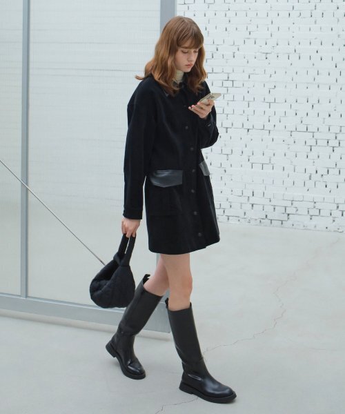 PAUL&ALICE（ポール&アリス）の「QUILTED SHOULDER BAG / BLACK（ショルダーバッグ・レディース・ブラック・FREE）」の4枚目の写真