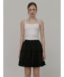 Logo Strap Sleeveless Top White