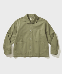 VDR（ブイディアール）の「P41 HBT UTILITY JACKET [Army Olive]（ミリタリージャケット）」