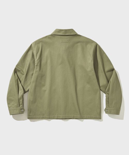 VDR（ブイディアール）の「P41 HBT UTILITY JACKET [Army Olive]（ミリタリージャケット・メンズ・その他・M/L/XL）」の8枚目の写真