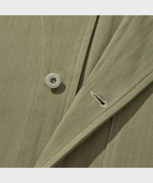 VDR（ブイディアール）の「P41 HBT UTILITY JACKET [Army Olive]（ミリタリージャケット・メンズ・その他・M/L/XL）」の10枚目の写真