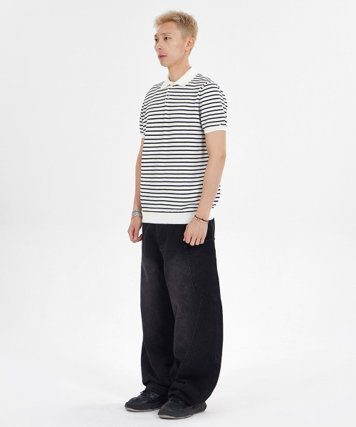 MAKEITTO（メイキット）の「バルーンワイドデニムパンツ_ブラック（デニムパンツ・メンズ・その他・S/M/XL）」の6枚目の写真
