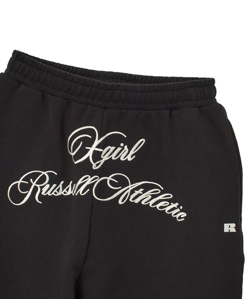 Russell Athletic(ラッセルアスレティック)の「X-girl × Russell SCRIPT LOGO SWEATPANTS(スウェットパンツ・レディース・アッシュ/ブラック・S/M)」の15枚目の写真