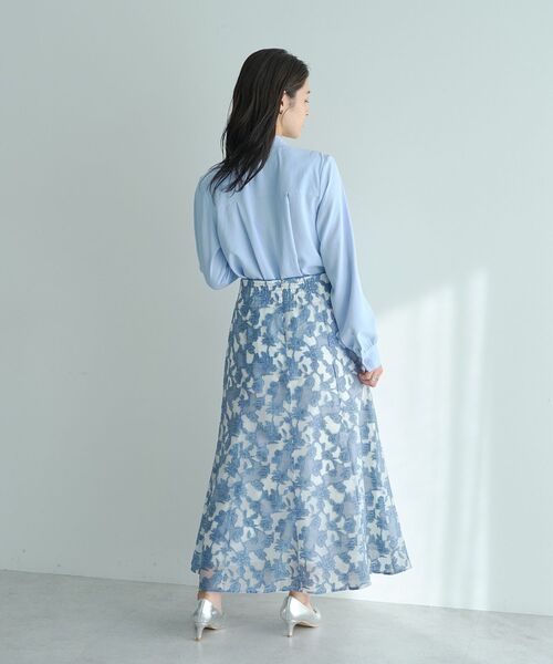 YECCA VECCA(イェッカヴェッカ)の「スカーフリング付きボウタイブラウス(シャツ/ブラウス・レディース・オフホワイト/サックスブルー/ピンク/ネイビー・FREE)」の19枚目の写真
