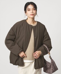 green label relaxing | ［size SHORTあり］パフィー ノーカラー ブルゾン 2 撥水 ウォッシャブル(ブルゾン)