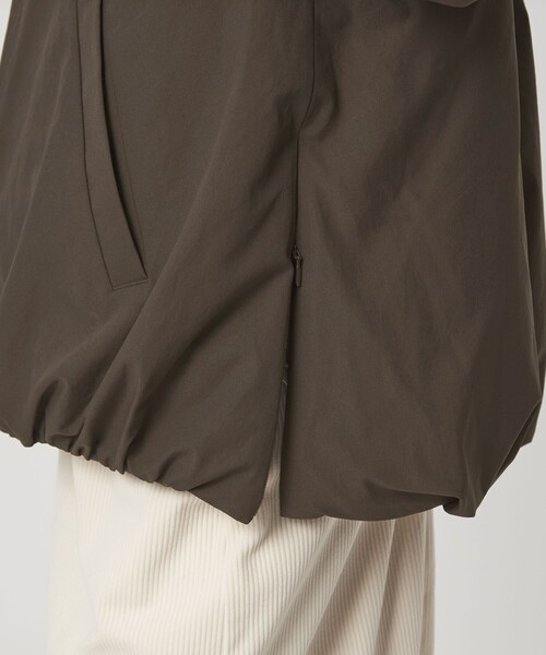 green label relaxing（グリーンレーベルリラクシング）の「［size SHORTあり］パフィー ノーカラー ブルゾン 2 撥水 ウォッシャブル（ブルゾン・レディース・ダークブラウン・38/36/SHORT）」の8枚目の写真