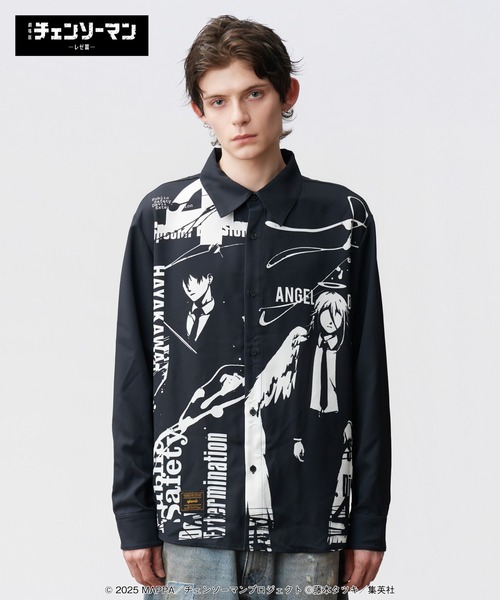 glamb（グラム）の「Aki & Angel Devil Shirt / アキアンドエンジェルデビルシャツ（シャツ/ブラウス・メンズ・ブラック・M/L/XL）」の4枚目の写真