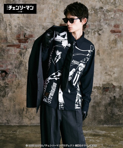glamb（グラム）の「Aki & Angel Devil Shirt / アキアンドエンジェルデビルシャツ（シャツ/ブラウス・メンズ・ブラック・M/L/XL）」の9枚目の写真