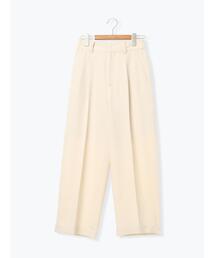 ウエストタックセンタープレスワイドパンツ
