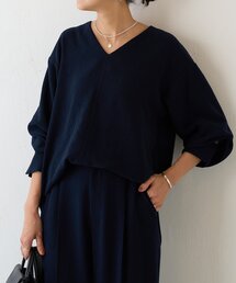 LIVETART | ヴィンテージジョーゼットVプルオーバー(シャツ/ブラウス)