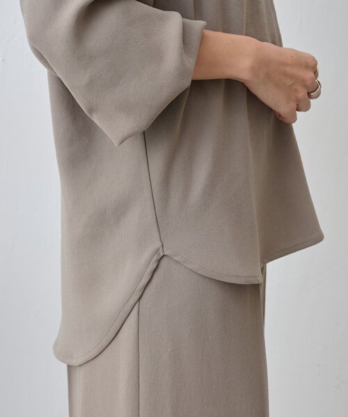 LIVETART（リヴェタート）の「《LIVETART》ヴィンテージジョーゼットVプルオーバー（シャツ/ブラウス・レディース・ネイビー/モカ・FREE）」の21枚目の写真