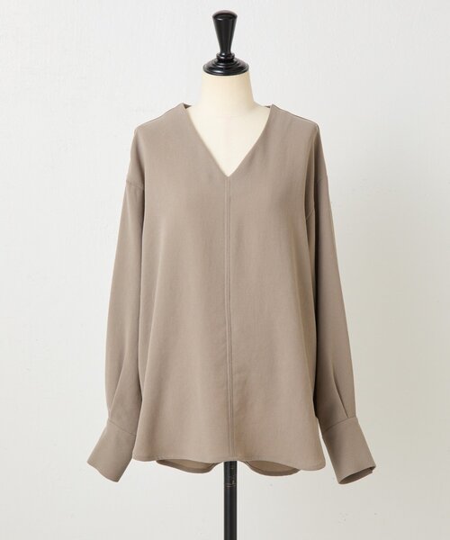 LIVETART（リヴェタート）の「《LIVETART》ヴィンテージジョーゼットVプルオーバー（シャツ/ブラウス・レディース・ネイビー/モカ・FREE）」の21枚目の写真