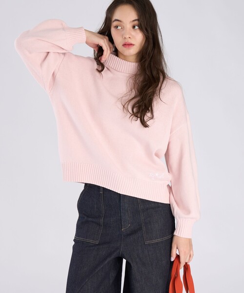 To b. by agnes b.（トゥービーバイアニエスベー）の「ソフトニット プルオーバー（ニット/セーター・レディース・ピンク系その他・FREE）」の3枚目の写真