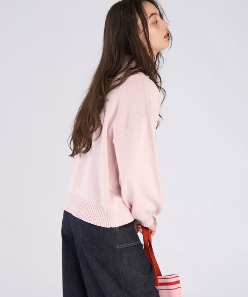 To b. by agnes b.（トゥービーバイアニエスベー）の「ソフトニット プルオーバー（ニット/セーター・レディース・ピンク系その他・FREE）」の4枚目の写真