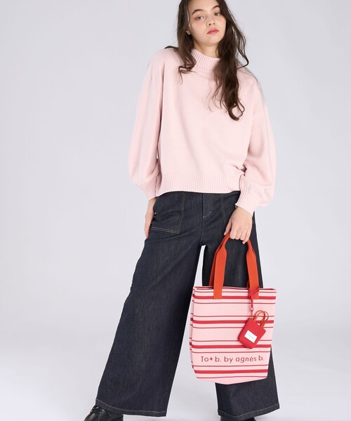 To b. by agnes b.（トゥービーバイアニエスベー）の「ソフトニット プルオーバー（ニット/セーター・レディース・ピンク系その他・FREE）」の6枚目の写真