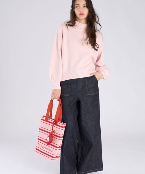 To b. by agnes b.（トゥービーバイアニエスベー）の「ソフトニット プルオーバー（ニット/セーター・レディース・ピンク系その他・FREE）」の7枚目の写真