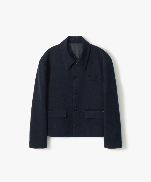 TRIP LE SENS（トリップ ル センス）の「[F/W]カスタムウールカラー隠しスナップブレザー_ヘビーツイル_ネイビー（テーラードジャケット・メンズ・その他・M/L）」の4枚目の写真