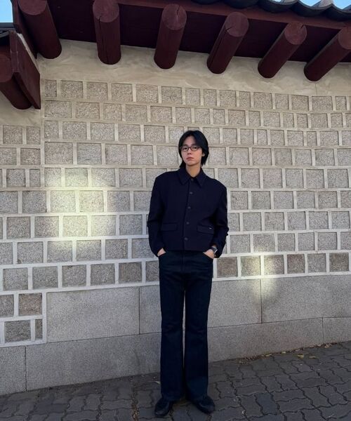 TRIP LE SENS（トリップ ル センス）の「[F/W]カスタムウールカラー隠しスナップブレザー_ヘビーツイル_ネイビー（テーラードジャケット・メンズ・その他・M/L）」の9枚目の写真